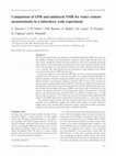 Research paper thumbnail of Comparison of GPR and unilateral NMR for water content measurements in a laboratory scale experiment