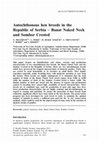 Research paper thumbnail of Autochthonous hen breeds in the Republic of Serbia – Banat Naked Neck and Sombor Crested