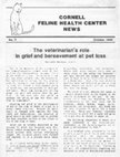 Research paper thumbnail of Cornell Feline Health Center News, No. 7, October 1982