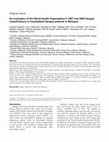 Research paper thumbnail of An evaluation of the World Health Organization’s 1997 and 2009 dengue classifications in hospitalized dengue patients in Malaysia