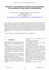 Research paper thumbnail of Calculation and modelling to the brown coal drying fluidized bed specialized for Greek lignite of west Macedonia