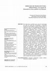 Research paper thumbnail of MERCADO DE TRABALHO PARA ARQUIVISTA: um estudo da demanda no setor público em Manaus