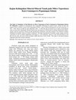 Research paper thumbnail of The Study of Abundance of Soil Minerals on Micro Toposequen of Karst Gunungsewu Pegunungan Selatan