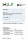 Research paper thumbnail of Optimal Contracts for Discouraging Deforestation with Risk Averse Agents