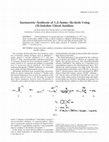 Research paper thumbnail of Asymmetric synthesis of 1,2‐amino alcohols using (S)‐indoline chiral auxiliary