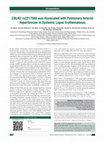 Research paper thumbnail of CBLN2 rs2217560 was Associated with Pulmonary Arterial Hypertension in Systemic Lupus Erythematosus