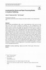 Research paper thumbnail of Accelerated Peer Review and Paper Processing Models in Academic Publishing