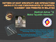 Research paper thumbnail of Pattern of Host Specificity and Interactions Among Ecto and Endoparasites of Rodents, Scandent and Primates in Malaysia