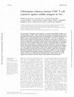 Research paper thumbnail of Chloroquine enhances human CD8+ T cell responses against soluble antigens in vivo