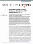 Research paper thumbnail of Baseline and Breakthrough Resistance Mutations in HCV Patients Failing DAAs