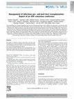 Research paper thumbnail of Management of infections pre- and post-liver transplantation: Report of an AISF consensus conference