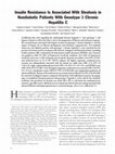 Research paper thumbnail of Insulin resistance is associated with steatosis in nondiabetic patients with genotype 1 chronic hepatitis C