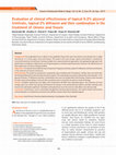 Research paper thumbnail of Evaluation of clinical effectiveness of topical 0.2% glyceryl trinitrate, topical 2% diltiazem and their combination in the treatment of chronic anal fissure