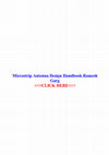 Research paper thumbnail of Microstrip Antenna Design Handbook