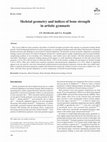 Research paper thumbnail of Skeletal geometry and indices of bone strength in artistic gymnasts