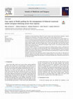 Research paper thumbnail of Case report of Wolfe grafting for the management of bilateral cicatricial eyelid ectropion following severe burn injuries