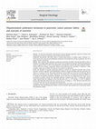 Research paper thumbnail of Oligometastatic pulmonary metastasis in pancreatic cancer patients: Safety and outcome of resection