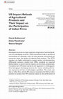 Research paper thumbnail of US Import Refusals of Agricultural Products and Their Impact on the Participation of Indian Firms