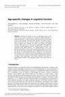 Research paper thumbnail of Age-specific changes in cognitive function