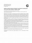 Research paper thumbnail of Spatial an temporal analysis of chloride concentrations in underground water in the coastal wetland of l'Albufera, Spain