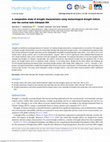 Research paper thumbnail of A comparative study of drought characteristics using meteorological drought indices over the central main Ethiopian Rift