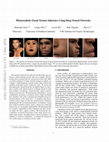 Research paper thumbnail of Photorealistic Facial Texture Inference Using Deep Neural Networks