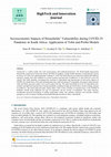 Research paper thumbnail of Socioeconomic impacts of Households’ Vulnerability during COVID-19 Pandemic in South Africa: Application of Tobit and Probit Models