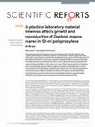 Research paper thumbnail of In plastico: laboratory material newness affects growth and reproduction of Daphnia magna reared in 50-ml polypropylene tubes