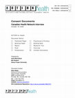 Research paper thumbnail of Consent Documents - Canadian Health Network Interview