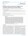 Research paper thumbnail of Indocyanine Green Liposomes for Diagnosis and Therapeutic Monitoring of Cerebral Malaria