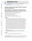 Research paper thumbnail of Secondary outcomes from the pediatric obsessive compulsive disorder treatment study II