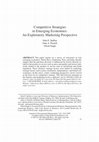 Research paper thumbnail of Competitive Strategies in Emerging Economies