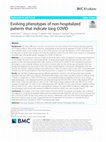 Research paper thumbnail of Evolving phenotypes of non-hospitalized patients that indicate long COVID