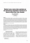 Research paper thumbnail of Madinat Lawsa: nuevos datos aportados por una intervención arqueológica realizada en el Huerto de María Ruiz (Loja, Granada