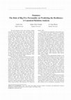 Research paper thumbnail of The Role of Big Five Personality on Predicting the Resilience: A Canonical Relation Analysis