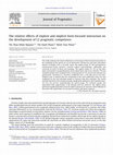 Research paper thumbnail of The relative effects of explicit and implicit form-focused instruction on the development of L2 pragmatic competence