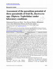 Research paper thumbnail of Assessment of the parasitism potential of three parasitoids of fruit fly, Bactrocera spp. (Diptera: Tephritidae) under laboratory conditions