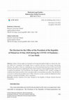 Research paper thumbnail of The Election for the Office of the President of the Republic of Poland on 10 May 2020 during the COVID-19 Pandemic – A Case Study