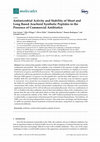 Research paper thumbnail of Antimicrobial Activity and Stability of Short and Long Based Arachnid Synthetic Peptides in the Presence of Commercial Antibiotics