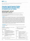 Research paper thumbnail of Generation Capacity Expansion Problem Considering Different Operation Modes of Combined-Cycle Gas Turbines