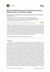 Research paper thumbnail of Bunch Length Measurement Employing Cherenkov Radiation from a Thin Silica Aerogel