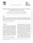 Research paper thumbnail of The leader sequence of theEscherichia coli lysCgene is involved in the regulation of LysC synthesis