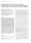 Research paper thumbnail of Protein secretion in Pseudomonas aeruginosa: characterization of seven xcp genes and processing of secretory apparatus components by prepilin peptidase