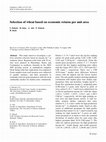 Research paper thumbnail of Selection of wheat based on economic returns per unit area