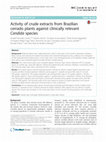 Research paper thumbnail of Activity of crude extracts from Brazilian cerrado plants against clinically relevant Candida species