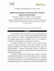 Research paper thumbnail of Modificación del soporte con precursores de P y Al para la producción de bio-propanol