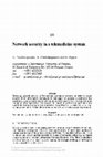 Research paper thumbnail of Network security in a telemedicine system