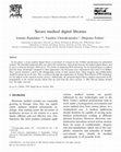 Research paper thumbnail of Secure medical digital libraries