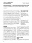 Research paper thumbnail of Estrogen modulation of adrenoceptor responsiveness in the female rat pineal gland: differential expression of intracellular estrogen receptors