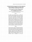 Research paper thumbnail of Analyzing Theoretical Approaches And Their Implications To The Development Of Distance Learning Courses Research Project At Sultan Qaboos University